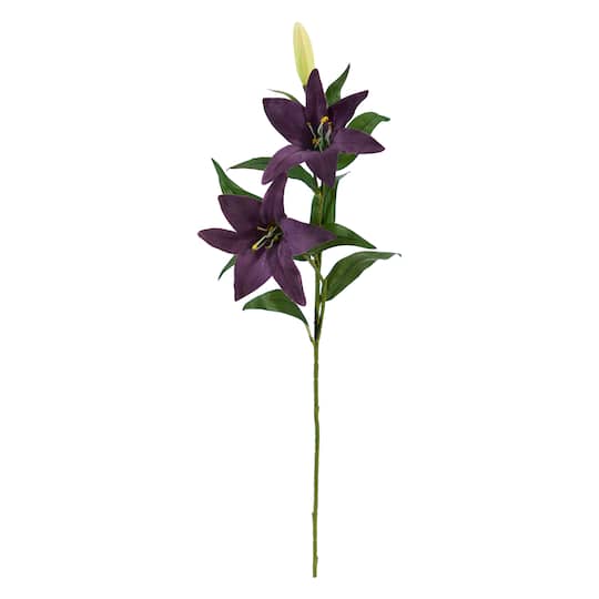Purple Lily Artificial Flower Stem, 12ct.
